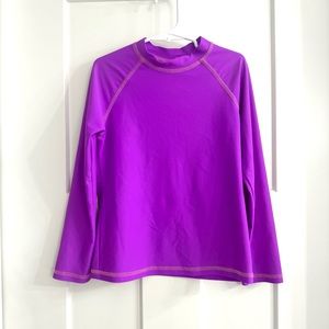 City Threads Girl’s SPF50 Rash Guard Swimming Long Sleeve Tee, Size 6, P…